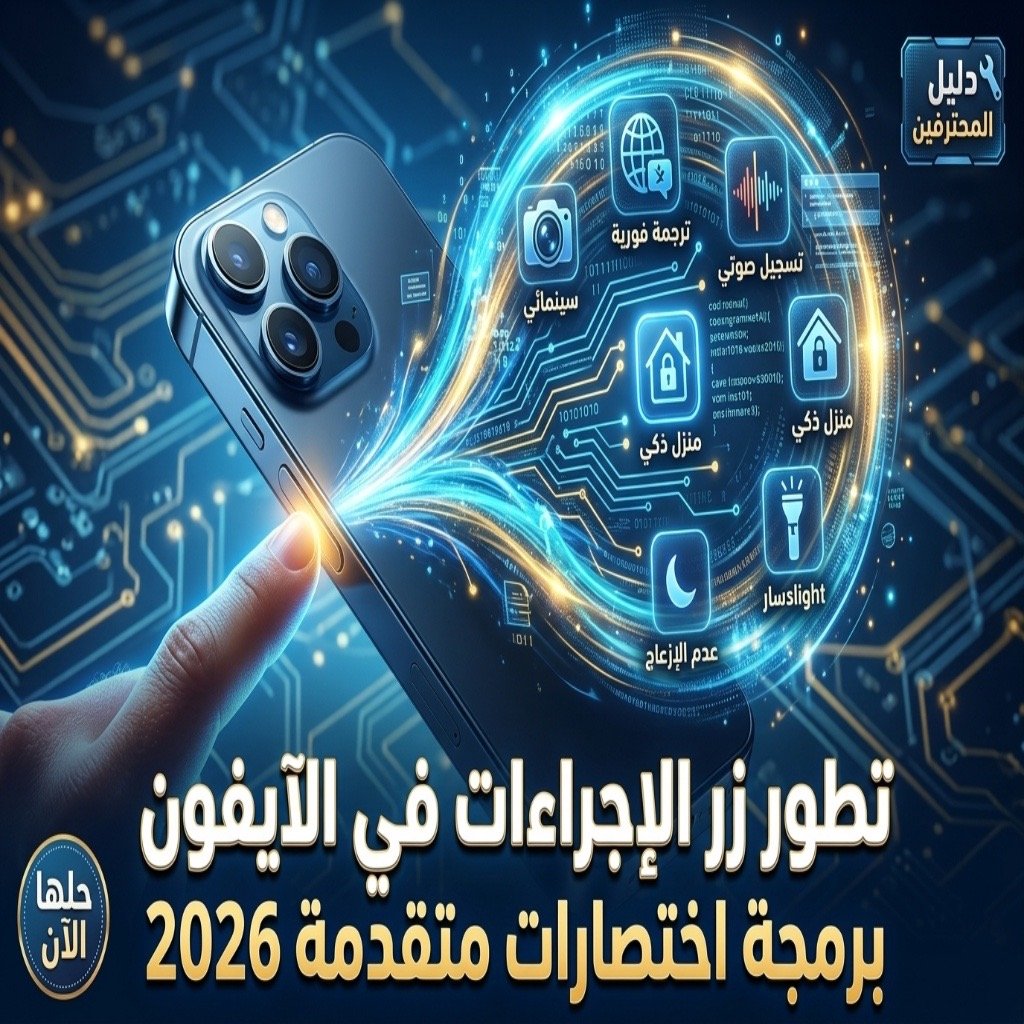 زر الإجراءات في الآيفون