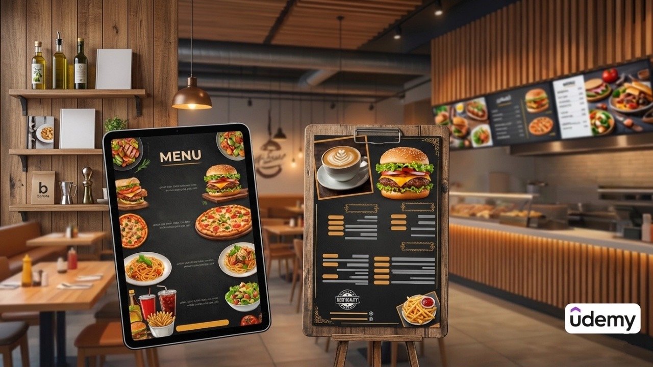 تصميم منيو بالذكاء الاصطناعي