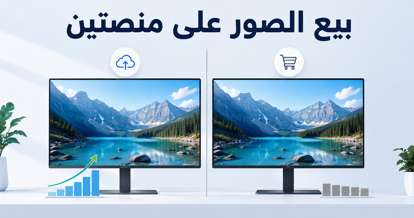 بيع الصور على منصتين