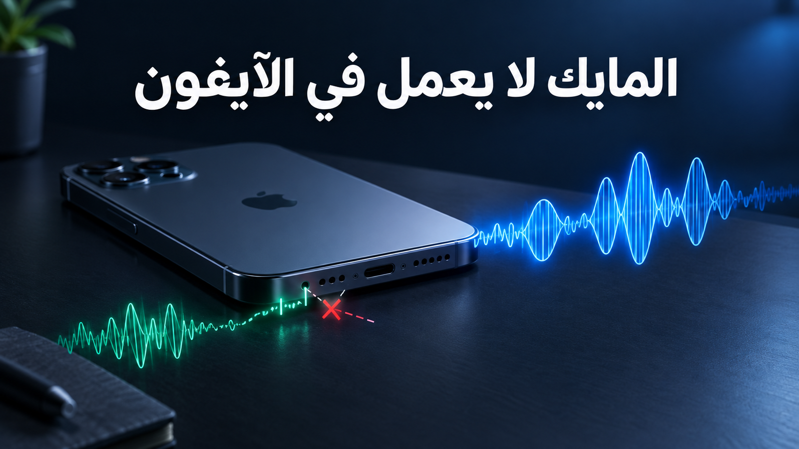 المايك لا يعمل في الآيفون